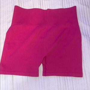 Women's Pink High-Waisted Shorts